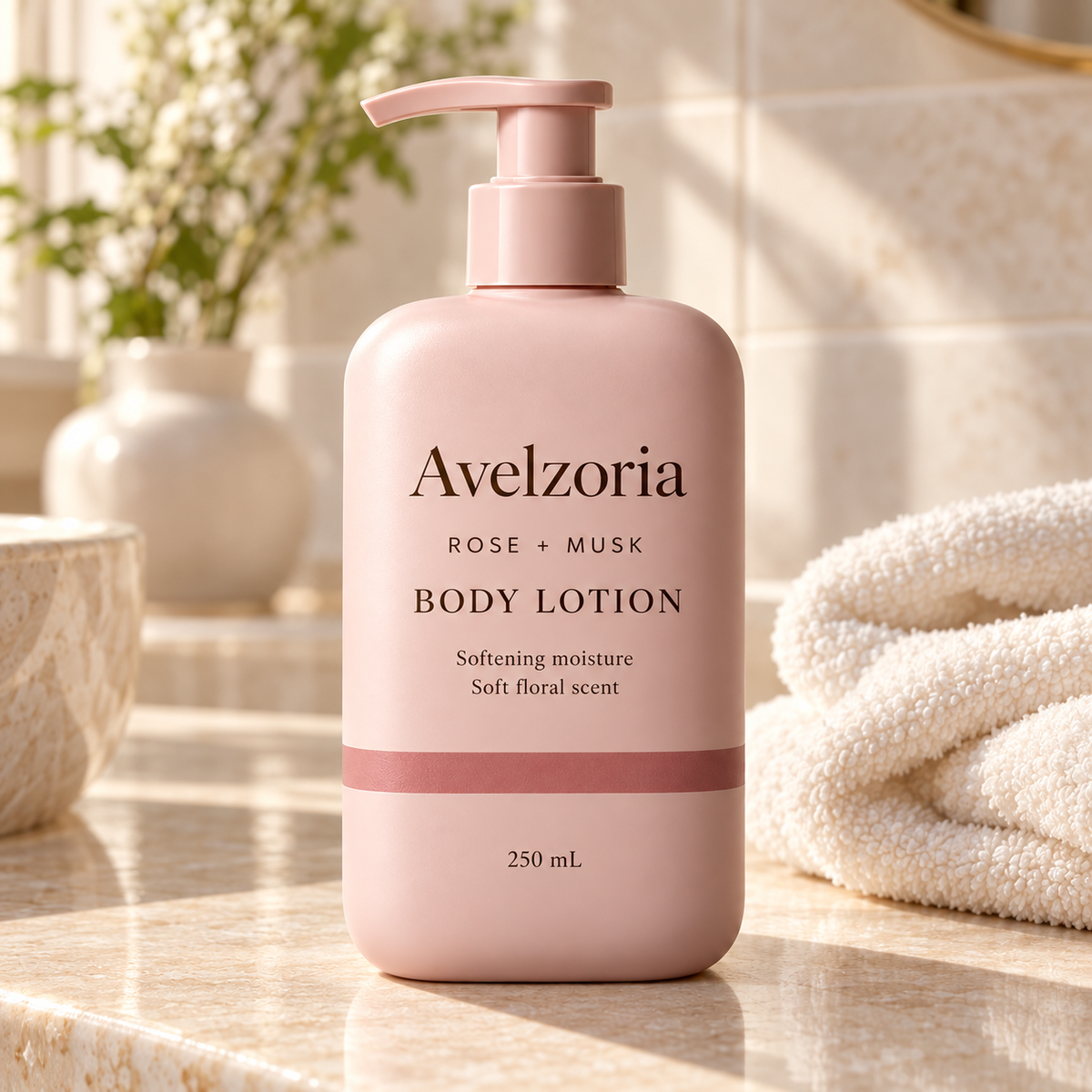 Avelzoria Rose & Soft Musk Body Lotion
