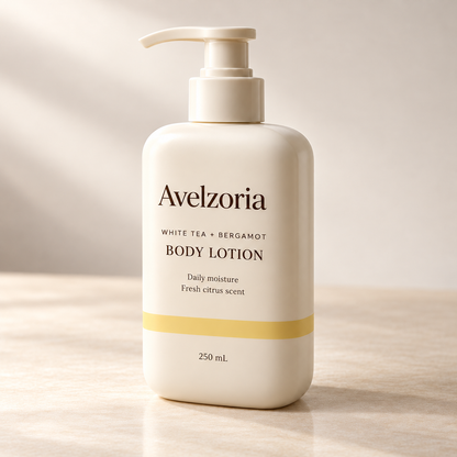 Avelzoria White Tea & Bergamot Body Lotion