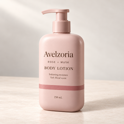 Avelzoria Rose & Soft Musk Body Lotion