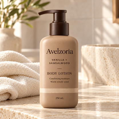 Avelzoria Vanilla & Sandalwood Body Lotion