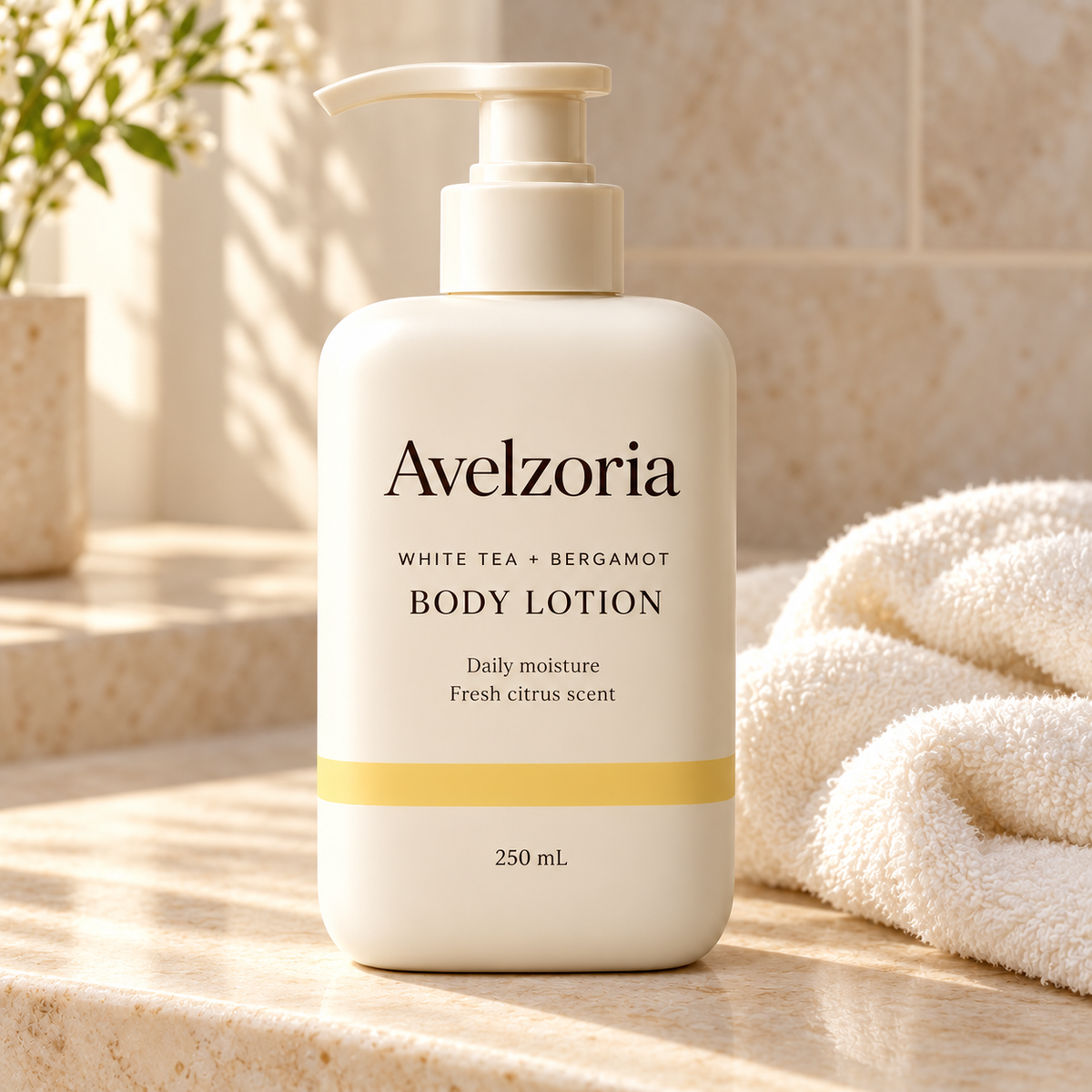 Avelzoria White Tea & Bergamot Body Lotion
